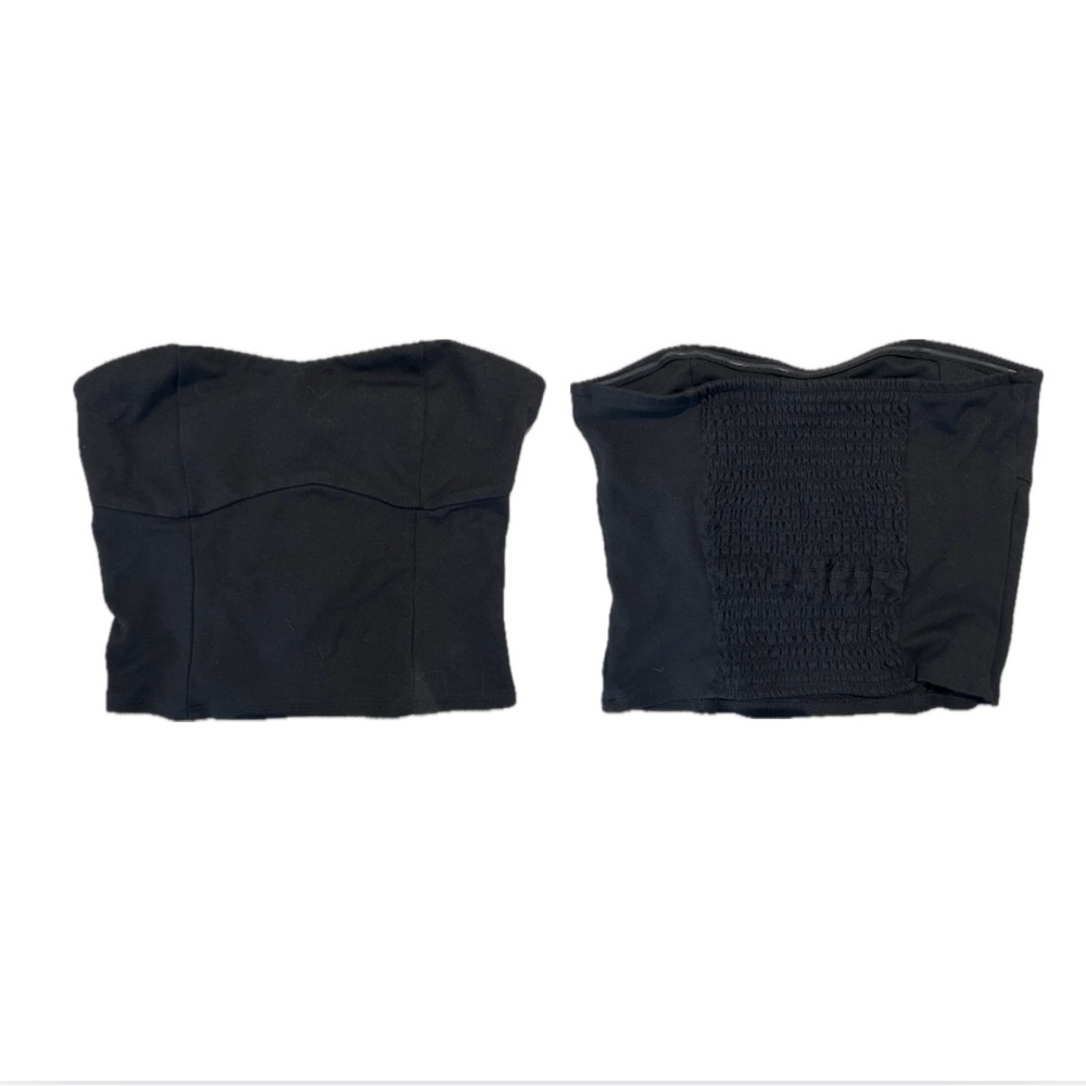 Black Strapless Tube Top